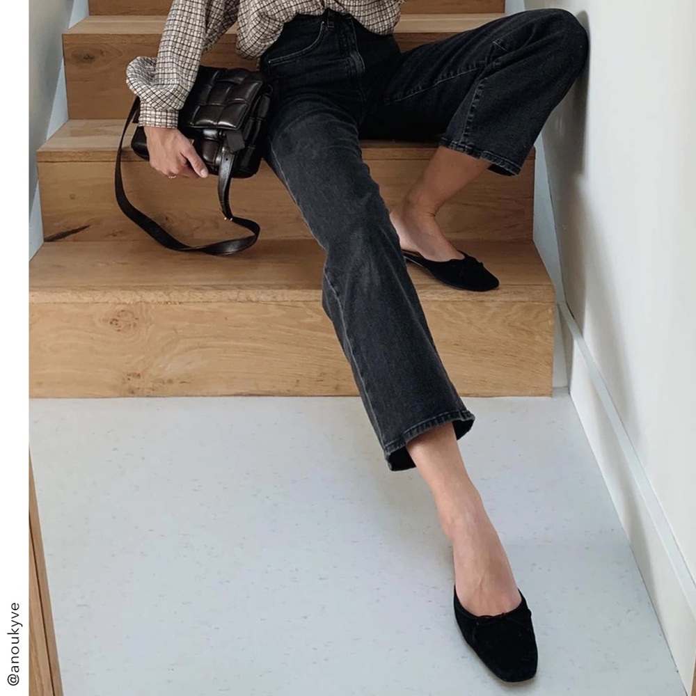 Flattered Malva Suede Black size 39